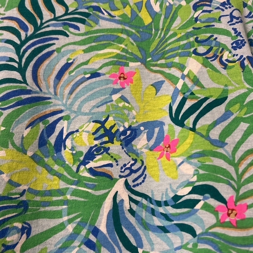 Lilly Pulitzer Girls cotton dress.  Lion print Size small 4-5 - Picture 2 of 9